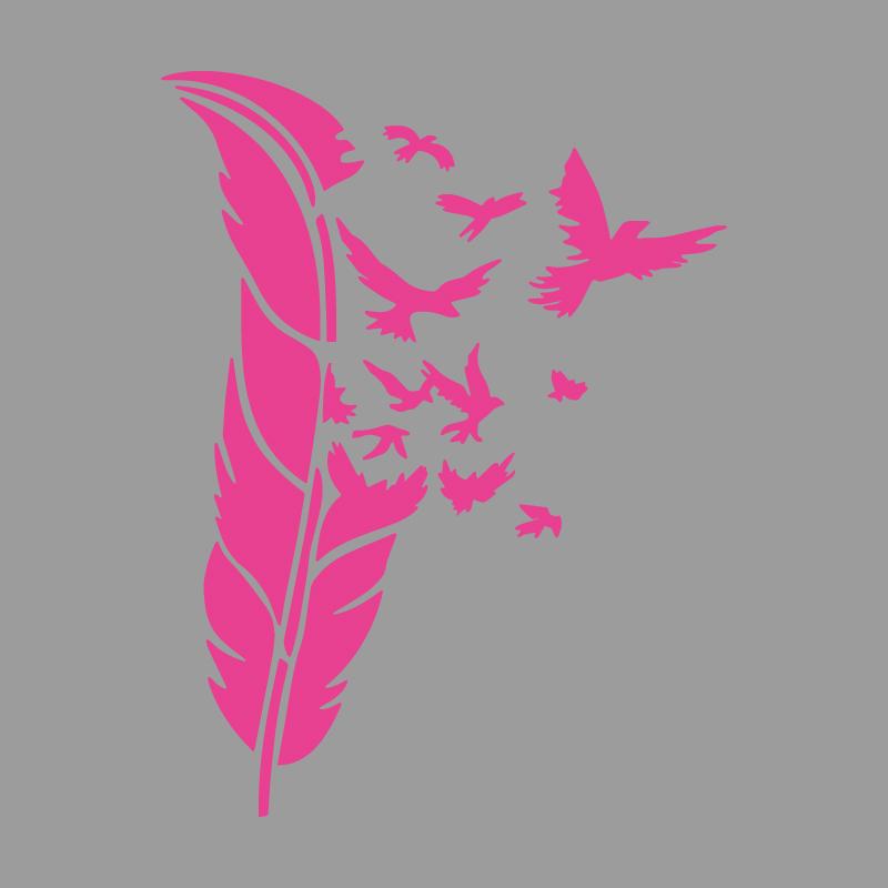 Vivid Feathers Transform Into an Eagle Creative&funny Stickers for Cartoon Fans&lover,high Quality for Car Trucks Motorcycles