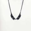 New Personalized Creative Design Inlay Zircon Black Angel Wings Choker Necklace for Men Women Gothic Punk Collar Chain Jewelry