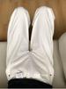 High-Waisted Wide-Leg White Denim Pants for Women - Autumn/Winter Loose Straight-Leg, Floor-Length Design