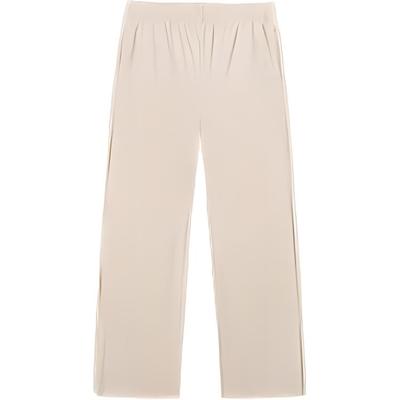 Training Series Solid Color Casual Simple Straight Loose Knit Sports Pants Women Pants Nude-Khaki 162527305-4