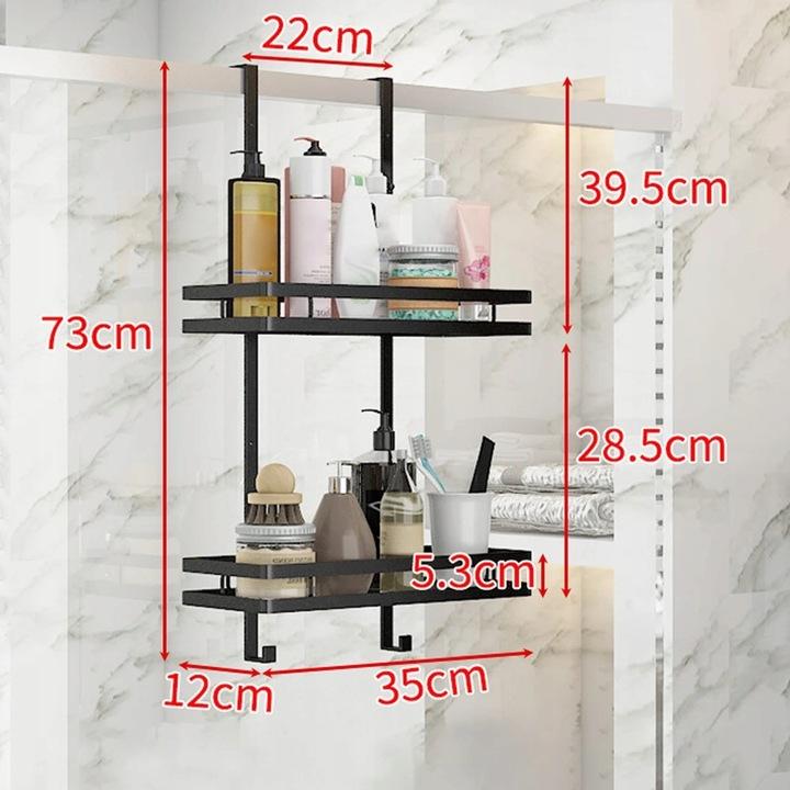 Black Loft Bathroom Hanging Shower Shelf for Bathroom Stainless Steel