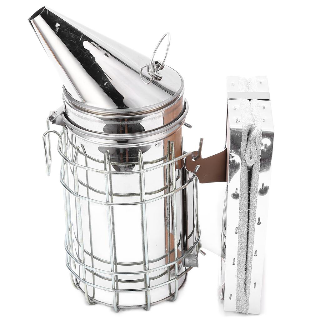 9Pcs/Set Beehive Smoker Kit with Bee Brush Yellow Needle Scratcher Serrated Blade Queen Bee Clips