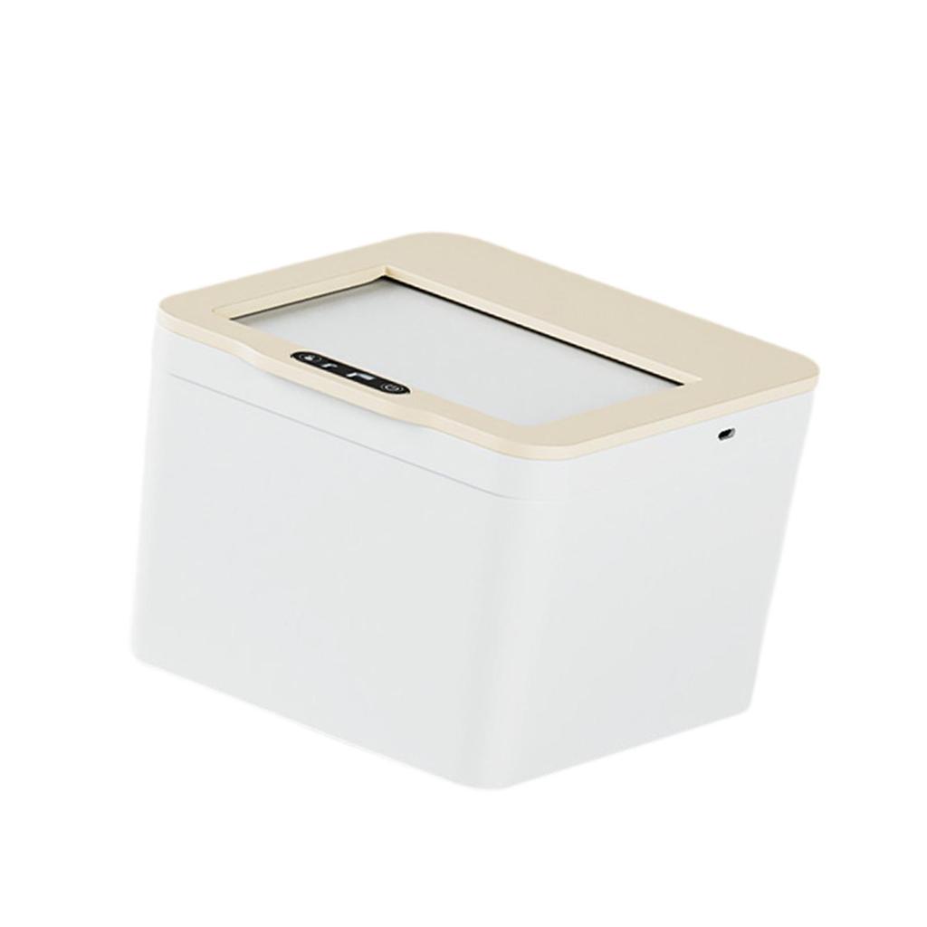Smart Induction Trash Can Durabilit Practical Automatic Garbage Can Touch Free Trash Bin for Desktop Bedroom Living Room Kitchen