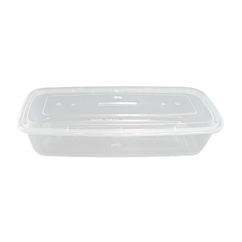 Large Transparent Rectangular Disposable Food Container