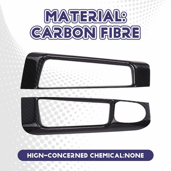 Kohlefaser-Fensterheberschalter-Panel für LHD Fiat 500 Abarth 595
