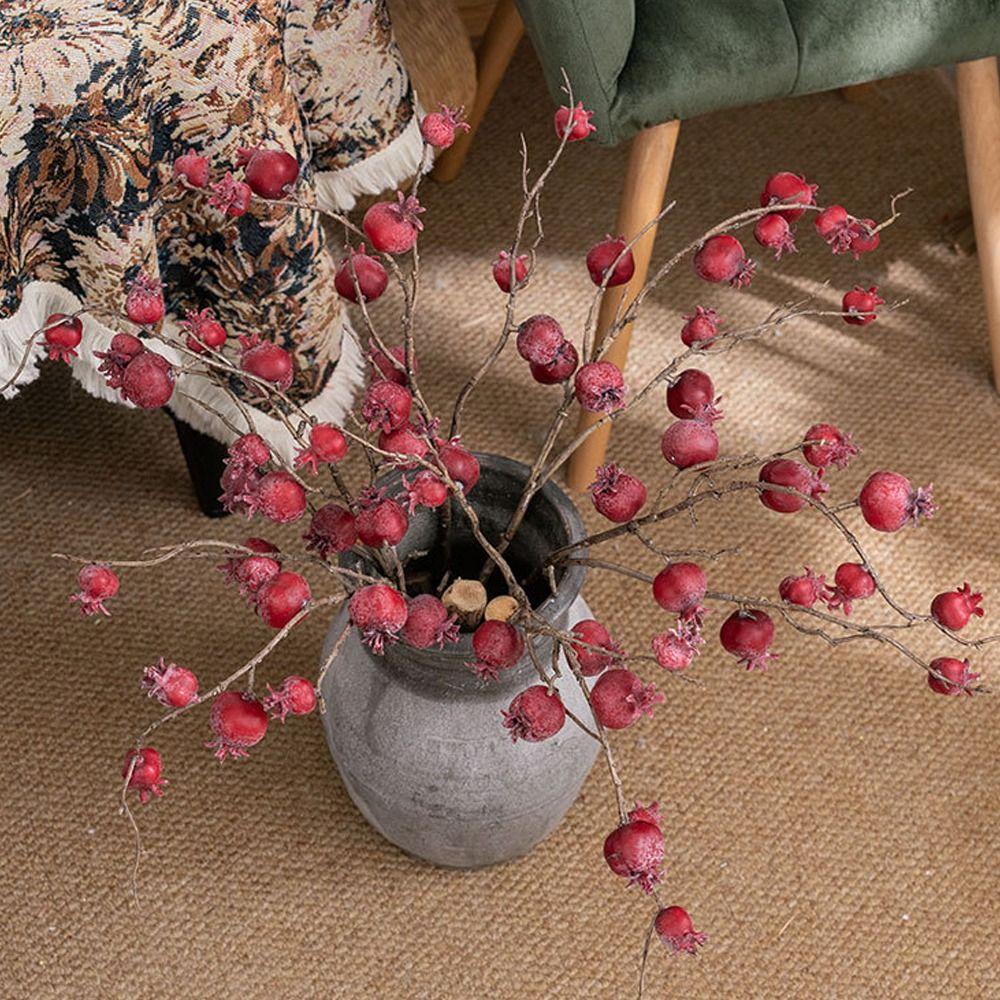 11 Fruit Artificial Pomegranate Branches Plastic Realistic Foam Fruits Branches Handmade Elegant Simulation Pomegranate Fruit