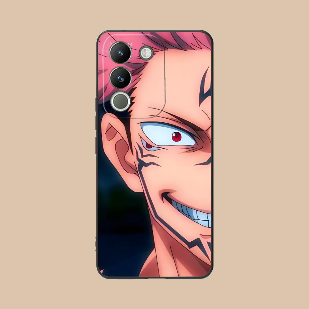 Jujutsu Kaisen Sukuna Mobile Phone Case for VIVO V60 V50 V40 V30 V29 V27 V25 V23 Pro Lite 5G Colorful Printing Cover Smartphone