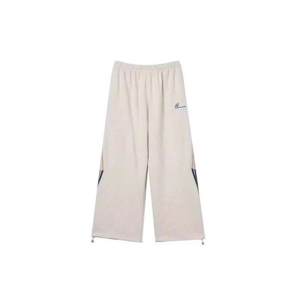 Women's Striped Wide-Leg Sweatpants - Autumn Design