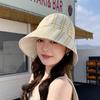 Plaid Bucket Hat With Sun Protection For Summer Outdoor Casual Women