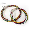 Puntos Chew Play Toy Pet Bird Parrot Cotton Rope Circle Ring Stand Hanging Swing Cage