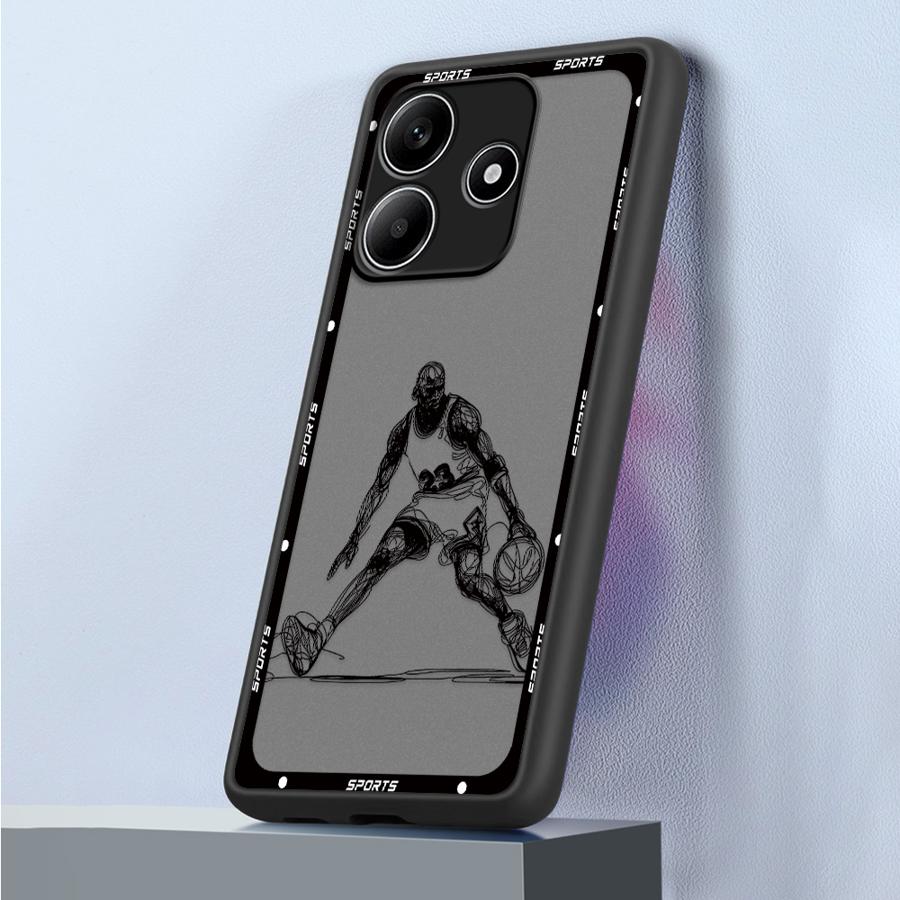 Cartoon Basketball Star Sports Funda Back Phone Cover Case for Xiaomi Redmi Note 14 14C 10 A4 13 Pro Plus 12 11 9S 13C