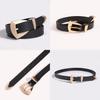 Geometric Pu Leather Belt For Women With Alloy Buckle Fashion Waist Accessory For Spring