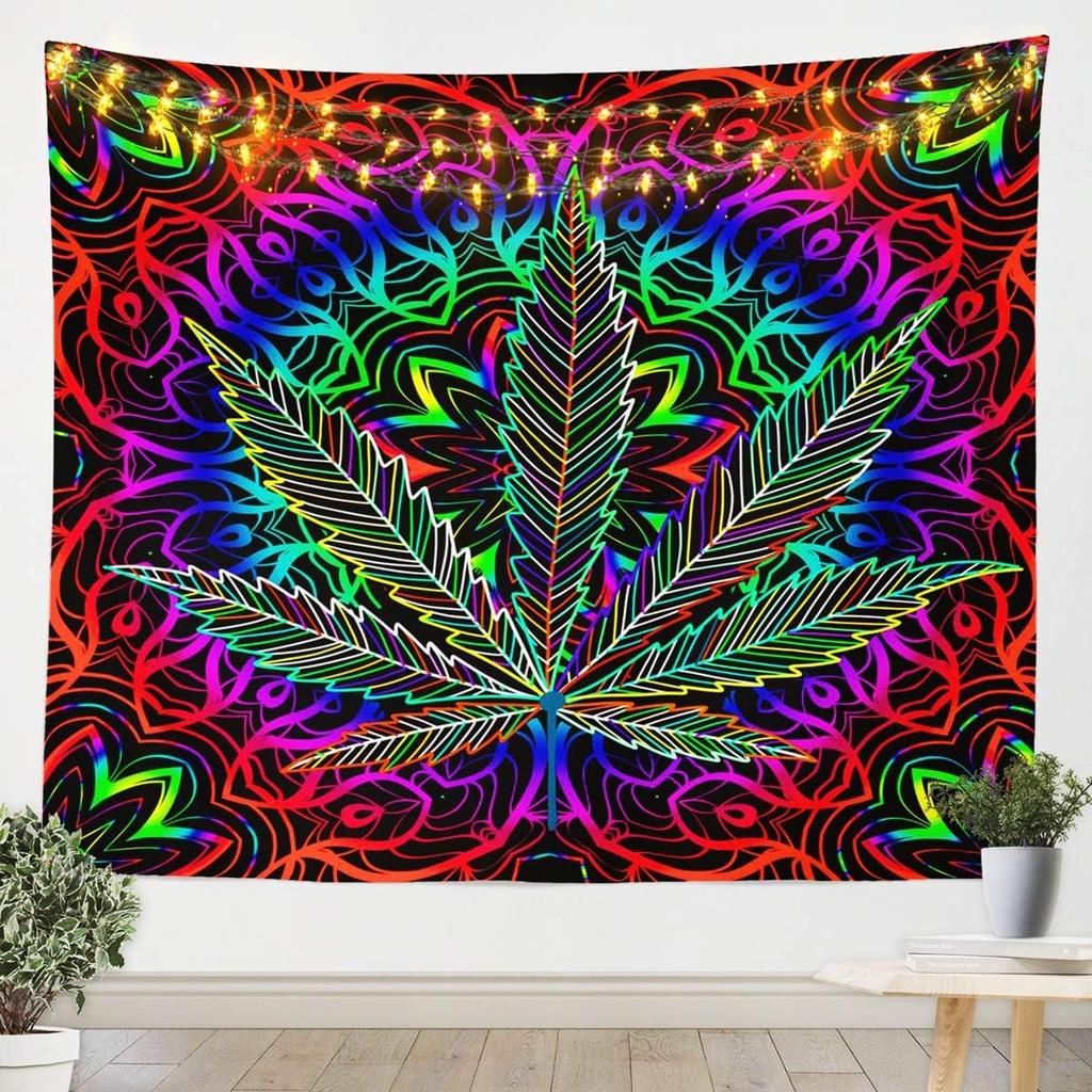 Erosebridal Cherry Blossom Wall Hanging Pink Flower Tapestry Room Decor Petal Floral Wall Blanket Starry Sky Glitter Girly Room