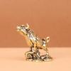 Brass Bull Zodiac Skyward Ornament Craft Tea Pet