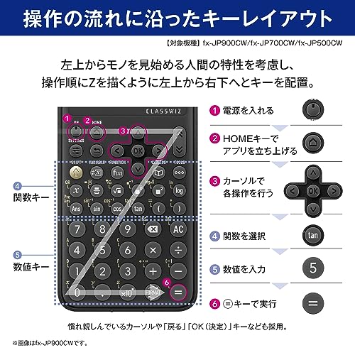 Vědecká kalkulačka Casio vysoké rozlišeníJaponský displejfunkcevíce než 700 funkcí fx-JP900CW-N