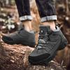 Fashion High-Top Adventure Sneakers Durable Grip Non-Slip Lace-Up Comfort Ideal for Hiking Boots Men Footwear Outdoor Motorcycle Boots