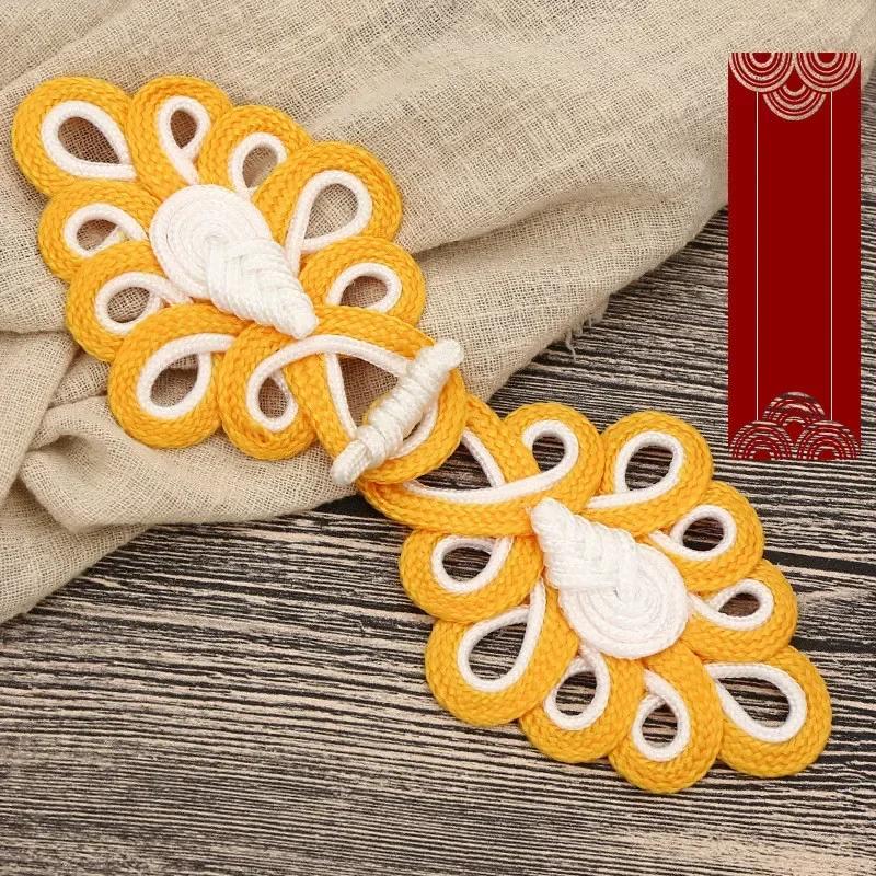 1 Pair Handmade Chinese Frog Closure Buttons Knot Cheongsam Traditional Handcraft Accessories