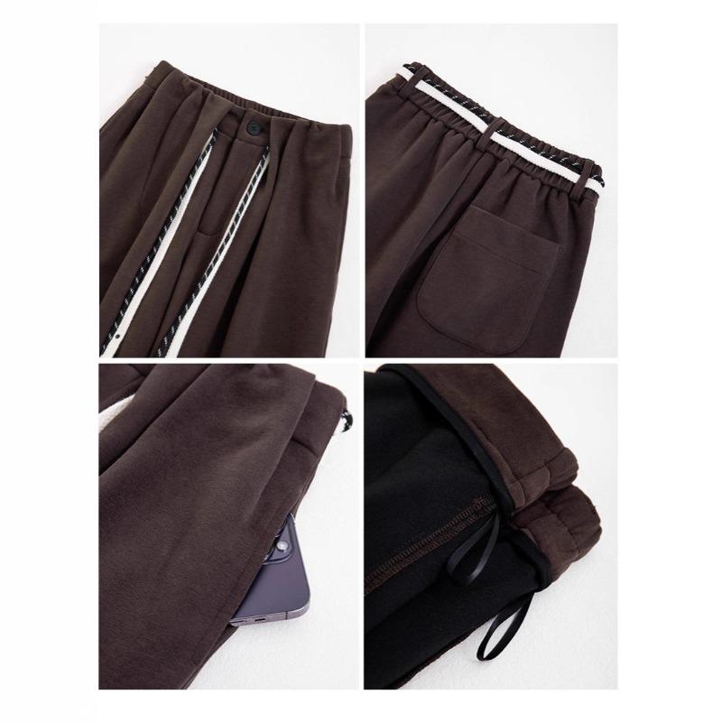 Wide-leg pants women's spring and autumn new high-waisted loose straight casual drape lazy wind scimitar sports pants