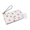 New COACH Double Zip Wallet Coated Canvas Wallet Women's Gold And Chalk Multicolor CW969-IMCAH