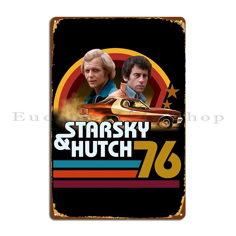 Starsky And Hutch T Shirtstarsky And Hutch Metal Sign Wall Custom Design Decoration Home Wall Decor Tin Sign Poster 20X30CM