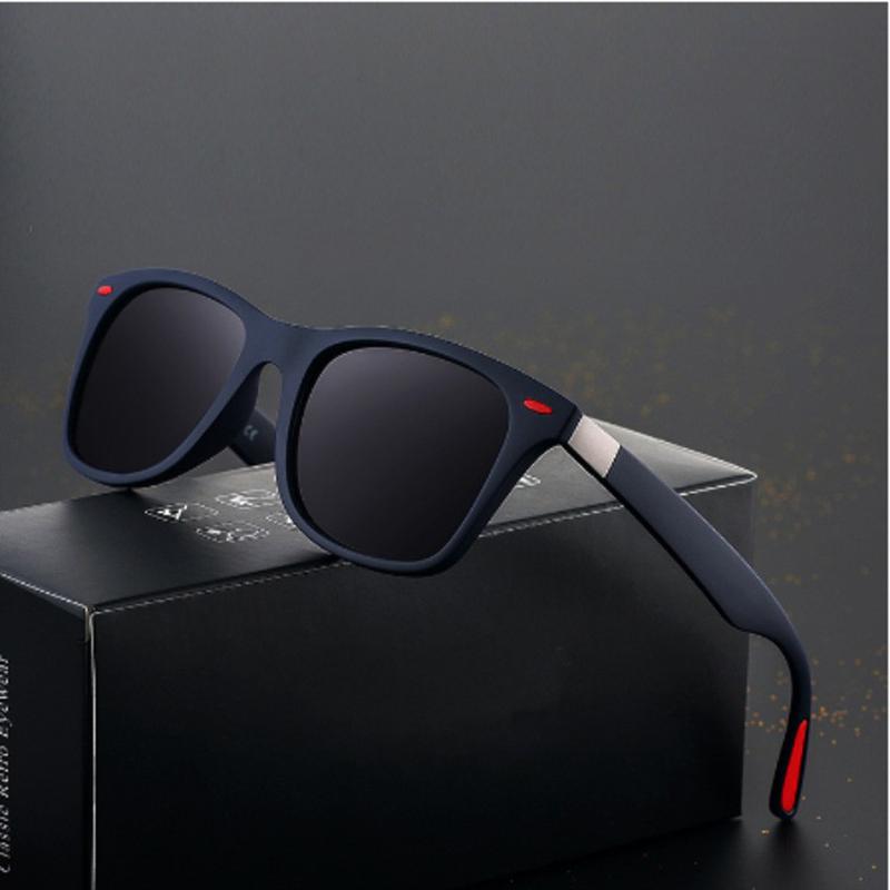New Travel Vacation Polarized Sunglasses Men Sun Glasses Classic Casual Sports Glasses Fashionable Personalized Style Rice Studs