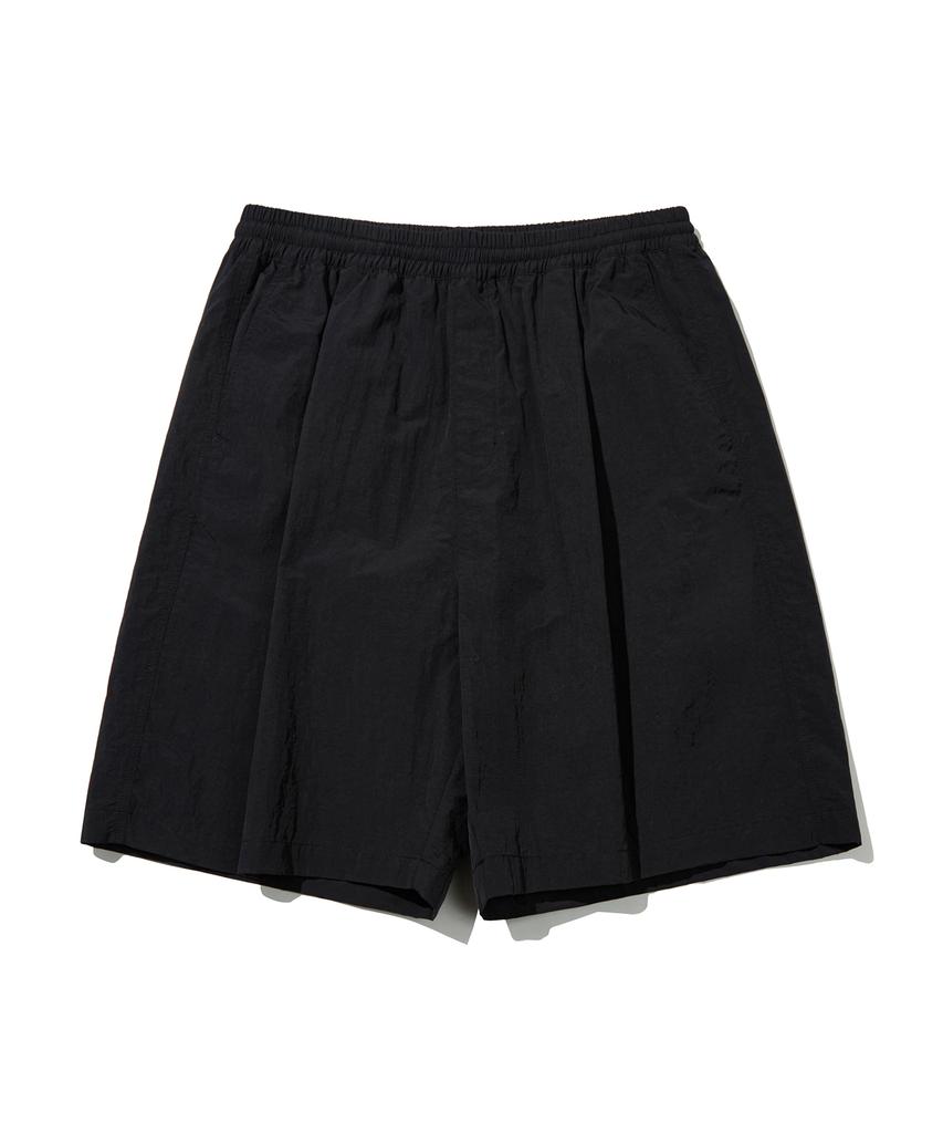 KIIMUIR Nylon Deep One-Pleat Bermuda Elastic Pants_4 Color