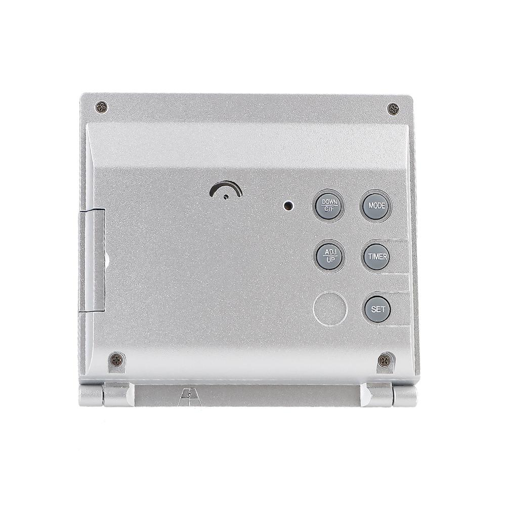 LCD Digital Alarm Clock Foldable Home Decor Time Date Temperature Timer Portable Desk Clock