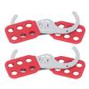 2PCS Safety Tag Out Hasp 1.5 Inch Industrial 6 Hole Galvanized Steel Lockout Hasp