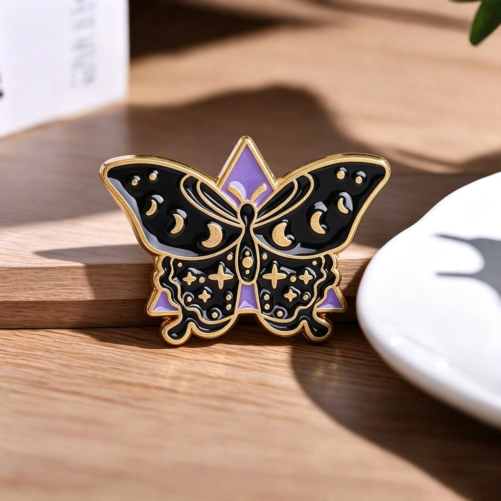 Creative Butterfly Design Pin Brooch for Jackets Bags Hats