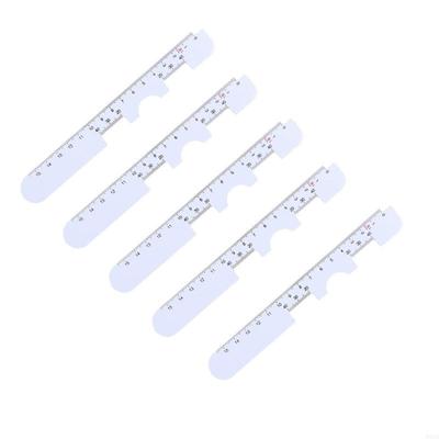 5PCS Pupil Distance Measuring Ruler With Clear Scale Marking For Accurate Eyeglass Fitting And View Testing