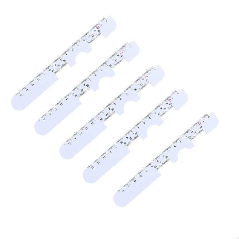 5PCS Pupil Distance Measuring Ruler With Clear Scale Marking For Accurate Eyeglass Fitting And View Testing