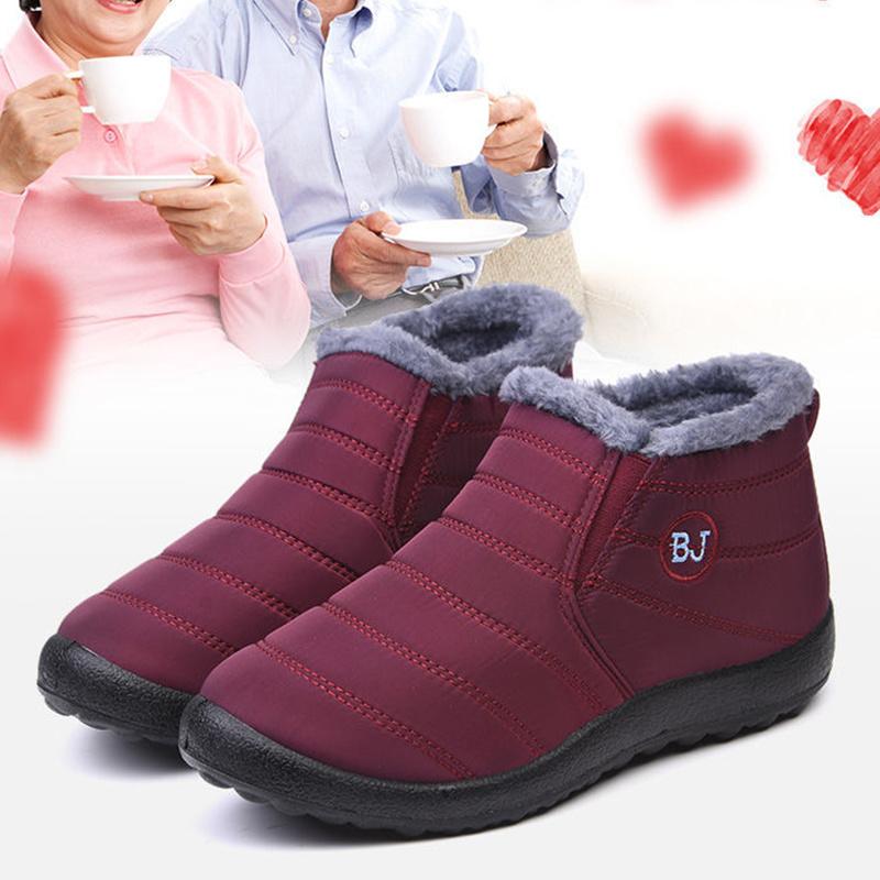 Winter Herren und Damen wasserdichte Schneestiefel rutschfeste warme Winterstiefel