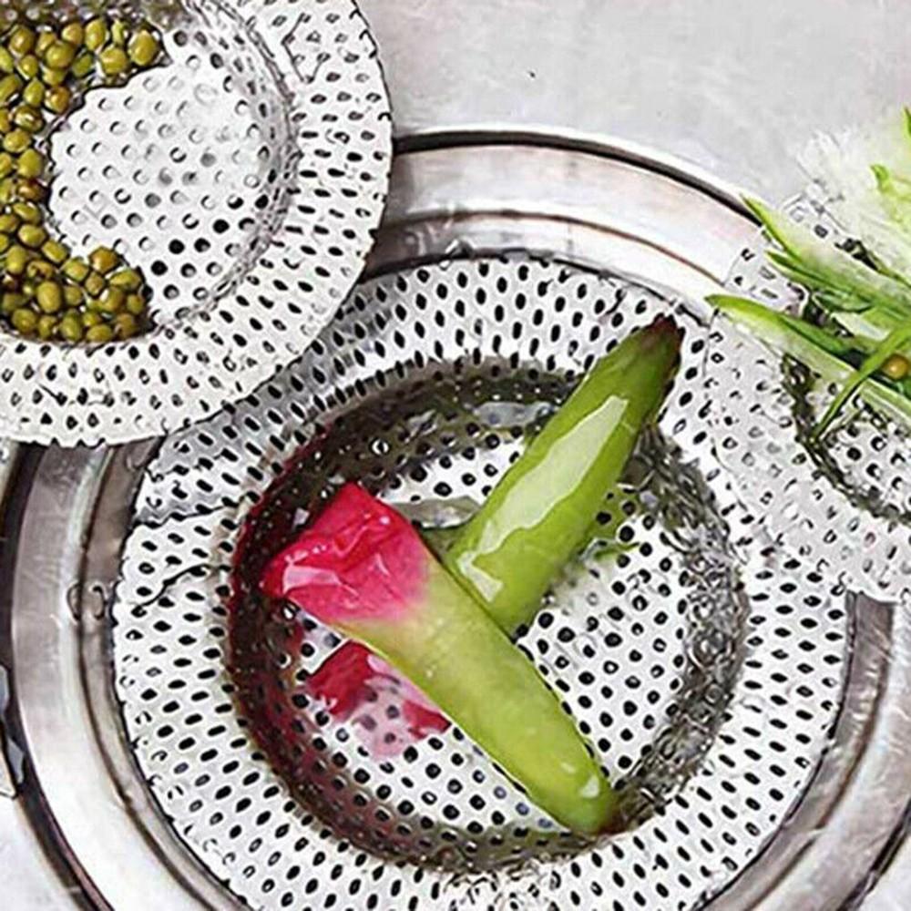 Sink Stainless Steel Shower Hair Catcher Drain Filter For Kitchen Bathroom