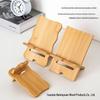 Bamboo Wood Phone Stand - Simple Holder for Watching TV Series or School Use