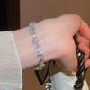 Elegant Zirconia Flower & Water Drop Bracelet – Luxury Lightweight Design for Women