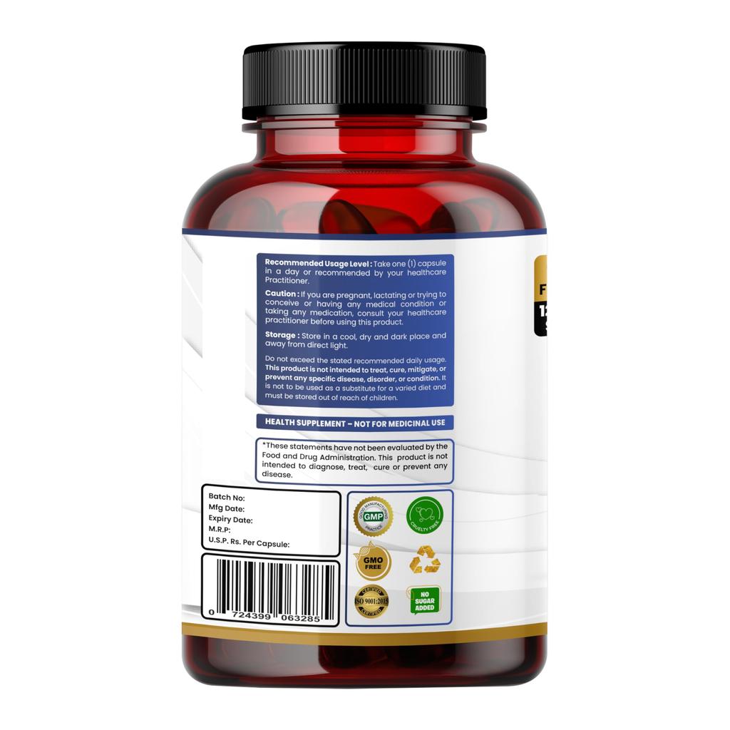 Humming Herbs Blueberry Extract 580mg with Lutein, Bilberry, CoQ10, Vitamin A, C, E, Zinc & Magnesium | 9-in-1 Daily Nutrition Blend | 120 Veg Ca