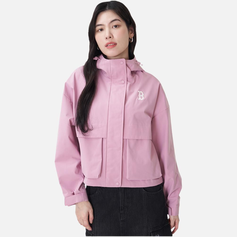 New MLB Boston Red Sox Jacket Women's Pink 3FWJB0151-43PPM