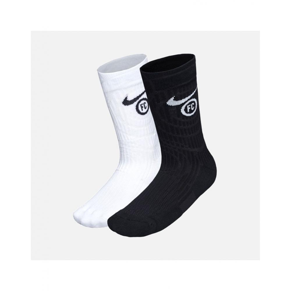 

Nike Fc Swoosh Long Neck Socks 2 Pack Sk0032 912 BLACKWHITESize 24