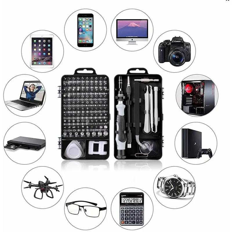 115 In 1 Precision Screwdriver Set PRO Electronics Magnetic Repair Tool Kit With Case For Repair Computer PC Household