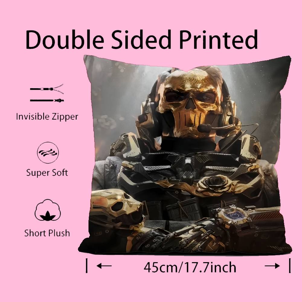 Cool Game D-Delta Force Pillow Case pattern printing pillowcase living room sofa cushion cover bedroom room decor