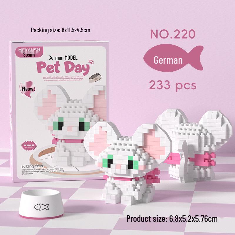 Children's Educational Building Blocks for Pets: Suitable for Dogs, Cats, Bichon Frise, Corgi; Compatible with Lego; Perfect for Children's Day