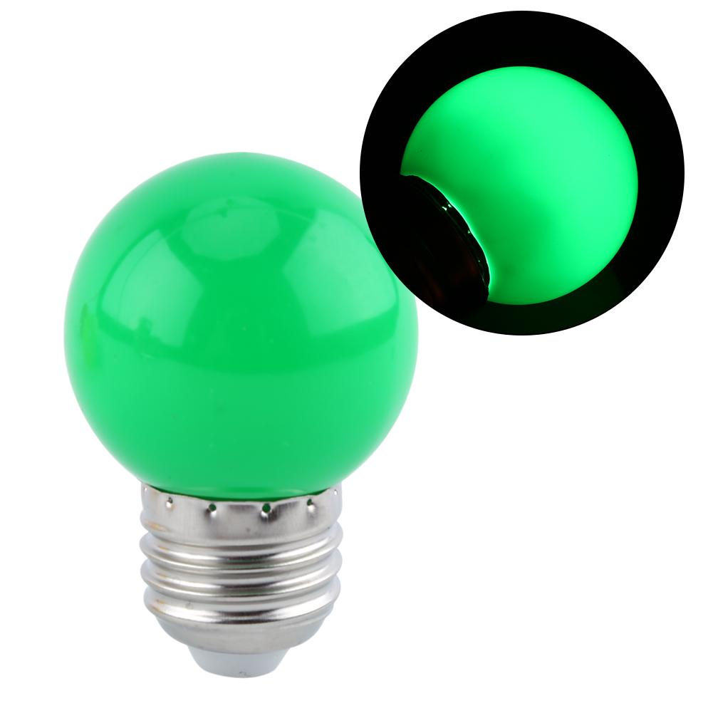 2W E27 Multicolor Round LED   Light Bulb Globe Lamp Home Bar Shop Lighting White