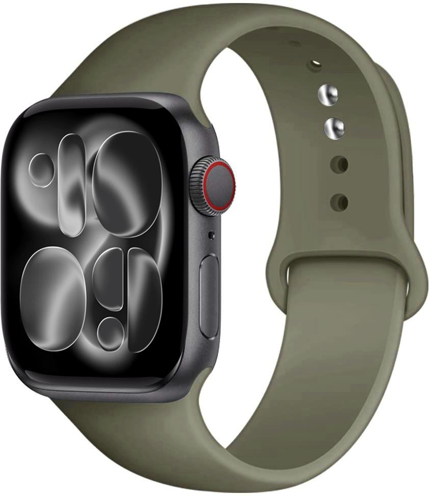 Silicone strap For Apple Watch 11 band 44mm 40mm 49mm 45mm 41mm 38 46mm 42mm correa bracelet iWatch series 9 8 7 6 SE ultra 2 3