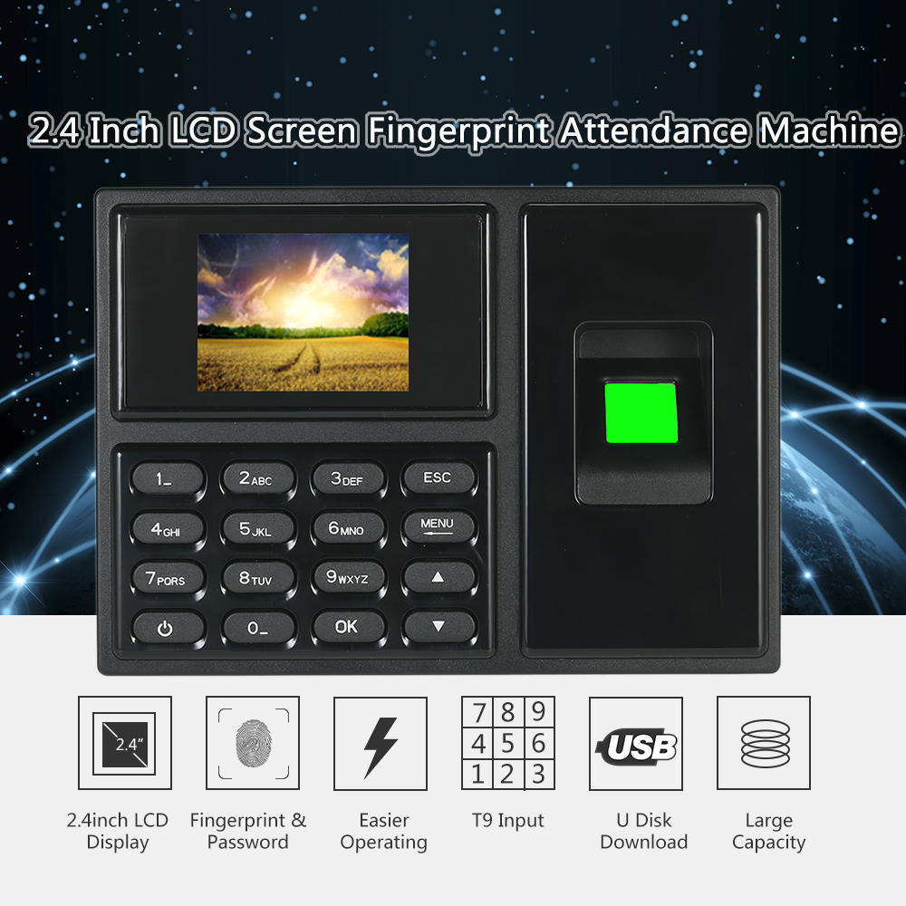 Buy Intelligent Biometric Fingerprint Password Attendance Machine ...