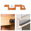 AT19-Arc Grooving Auxiliary Tool Handle-Free Slotting Mold Woodworking Round Corner Radius Template For Wardrobe Handle