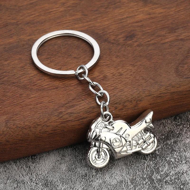Creative Small Gift Motorcycle Keychain Gift Metal Keyrings Pendant Men's Motorcycles Decoration