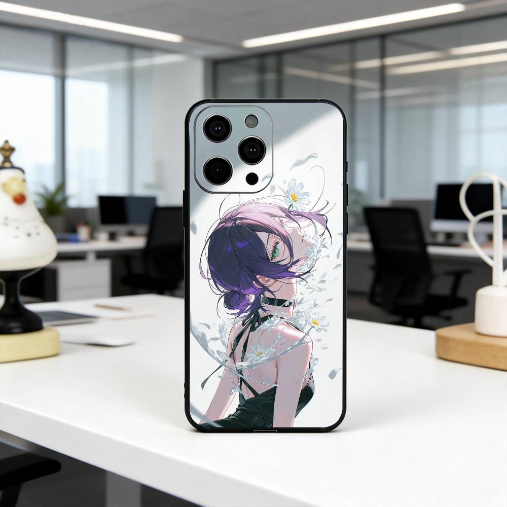

Devil girl R-Reze C-Chain-saw Man Phone Case For iPhone 17,16,15,14,13,12,11 Plus,Pro Max,XS,Soft Silicone Black Cover iPhoneXSMAX