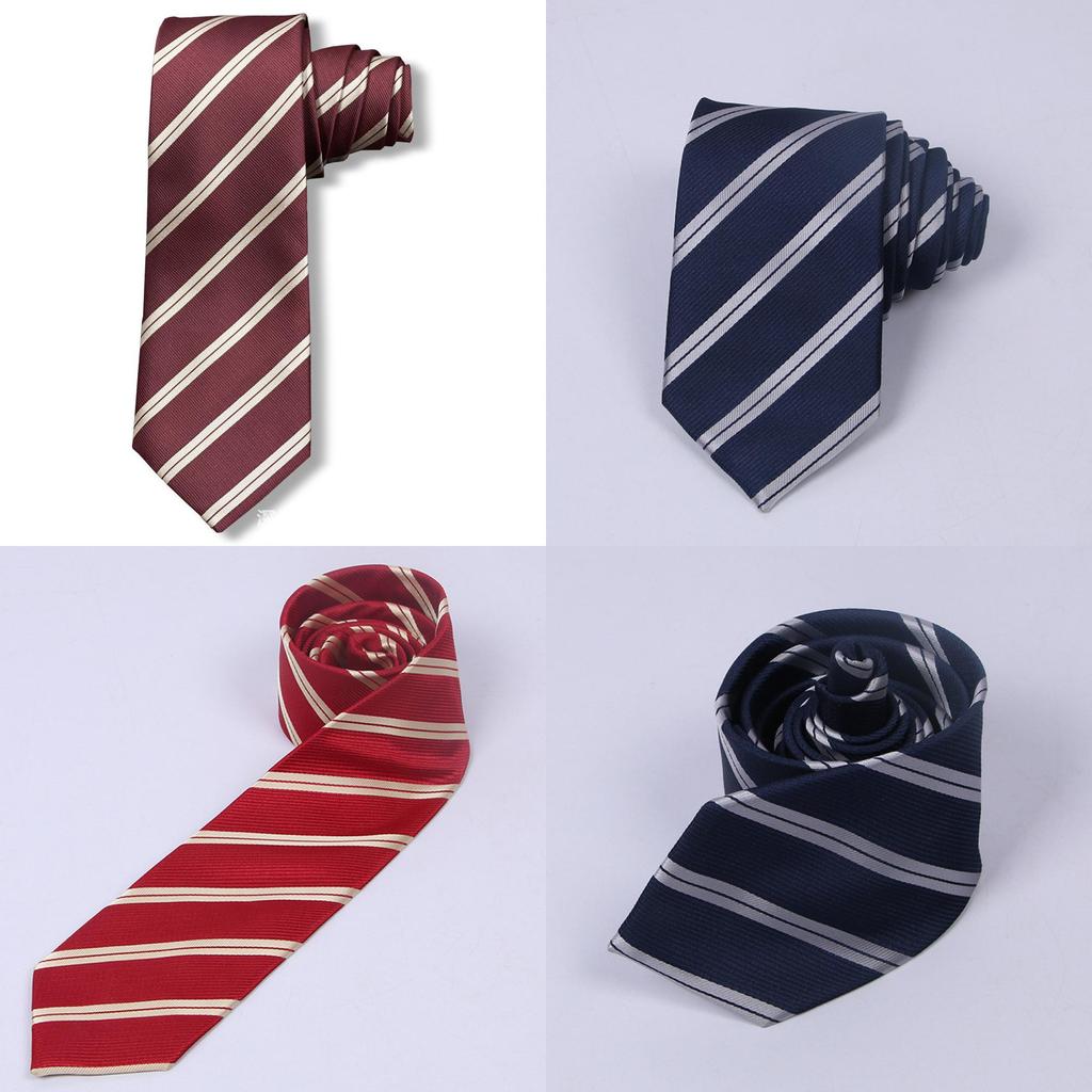 Student Jk Uniform Tie With Striped Pattern For School Wear