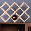 Red Wine Rack Wooden Display Rack Living Room Wine Cabinet Display Wine Retro Creative Wine Rack Storage Rack Wine Rack