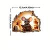 1pc Reading Mice PVC Wall Decal, Heartwarming  Animal Pattern Self-Adhesive Removable Waterproof Vinyl  Wall Sticker.